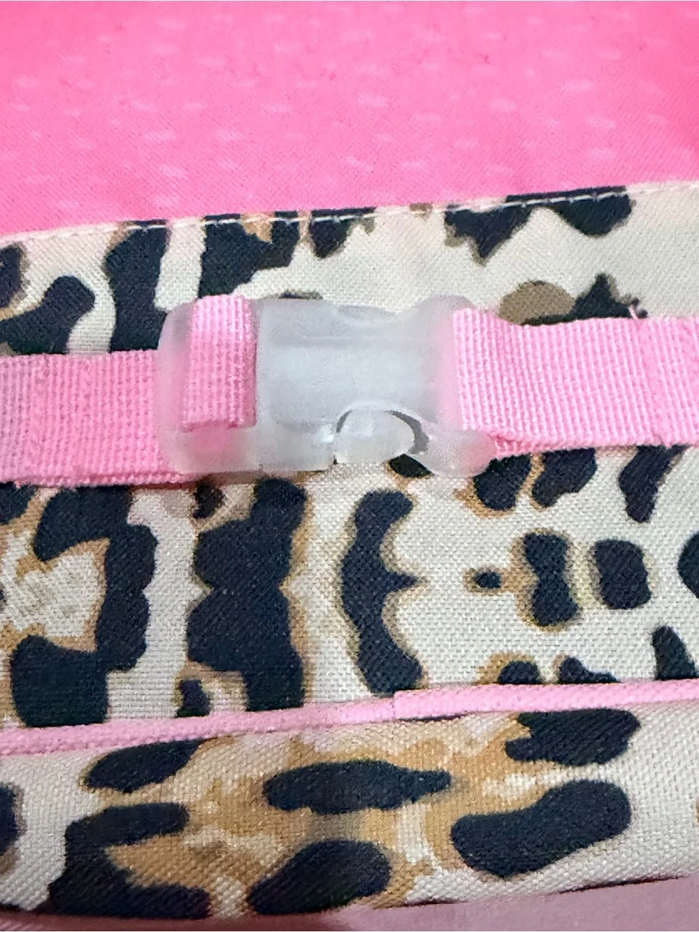 NWT Removed embroidery stitching and will put new name on Leopard Kids Backpack